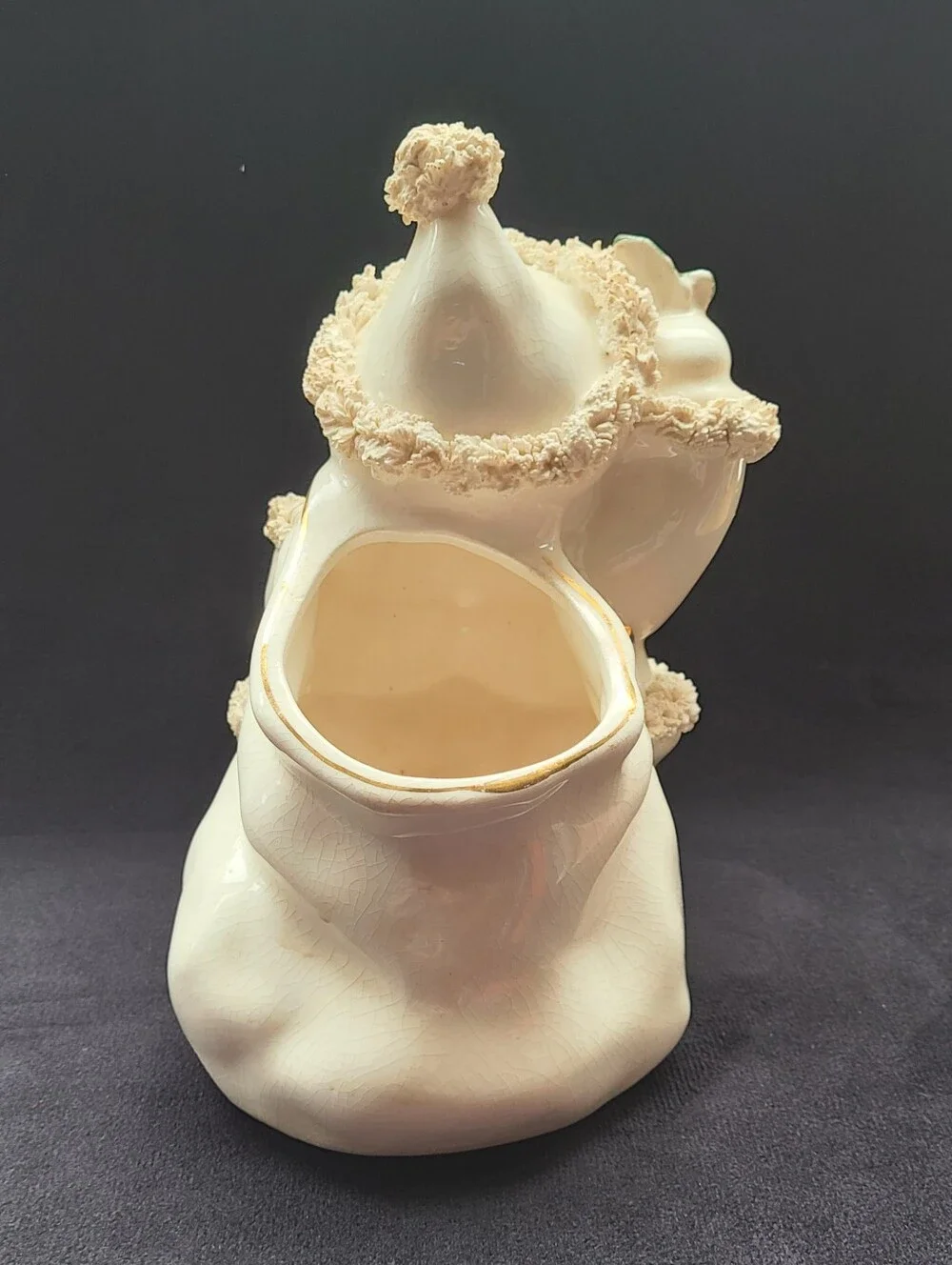 Napco Vintage Spaghetti Santa Planter